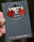 Sydän Nappikorvikset