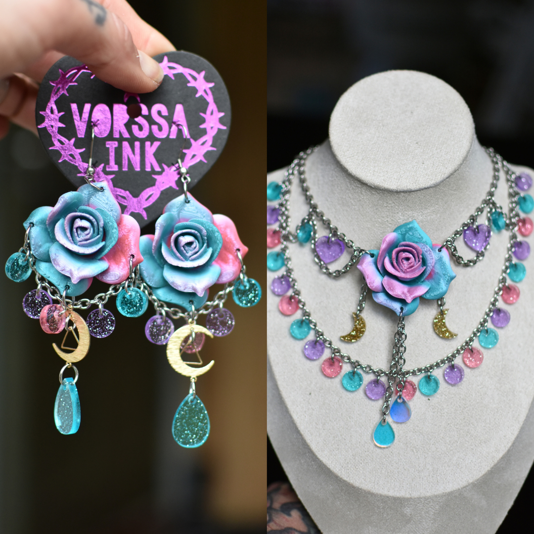 Rose-setti (sis. korvakorut ja kaulakorun)