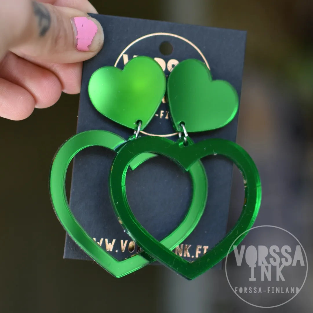 Isot sydän korvikset | Vorssa Ink
