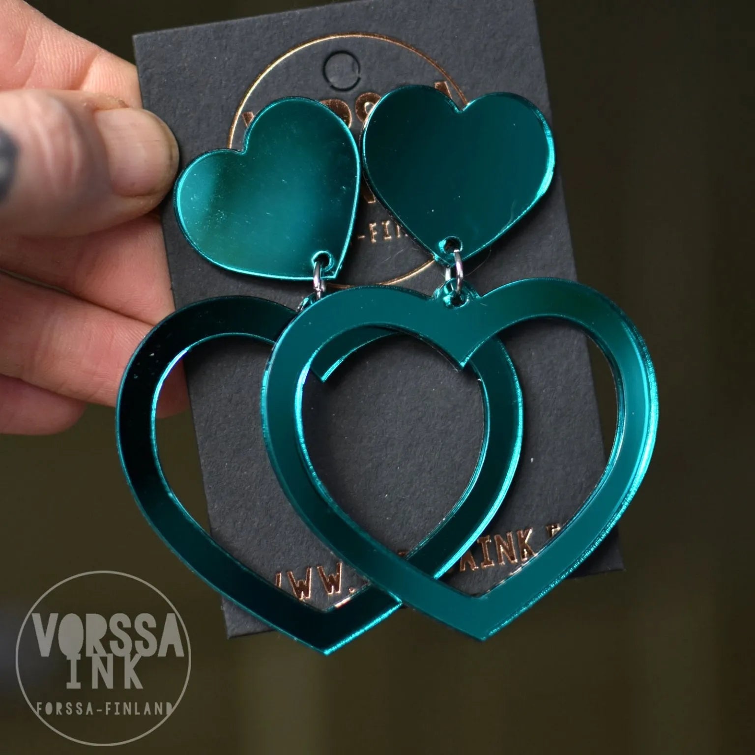 Isot sydän korvikset | Vorssa Ink